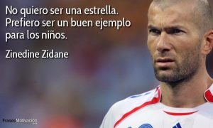 Imagenes de futbol con frases de Zinedine Zidane