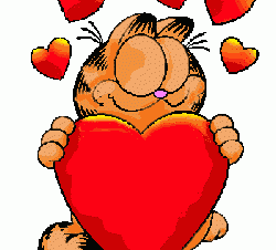 Gif de Garfield de amor