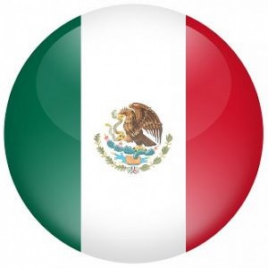 imagenes de la bandera de Mexico redonda