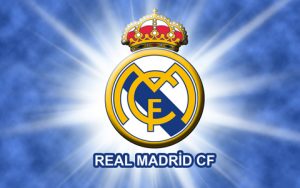 Escudo del Real Madrid chido con letras