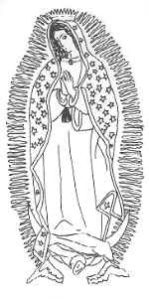 Fotos de la Virgen de Guadalupe para Colorear