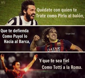 Imagenes de futbol Puyol Pirlo y Totti