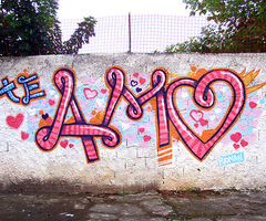 Imágenes de graffitis que digan te amo