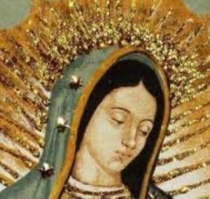 Rostro de la Virgen de guadalupe