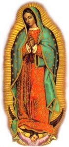 Tarjetas con imagen de la Virgen de Guadalupe